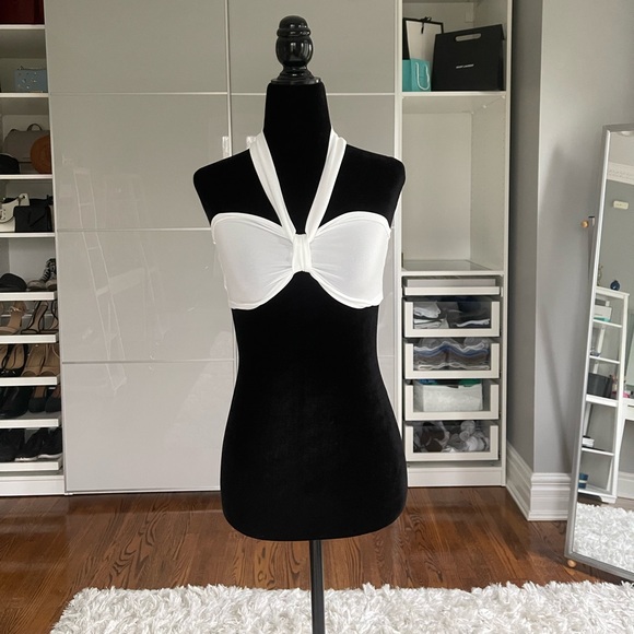 Shein White Bandeau/Halter Top - Picture 1 of 4